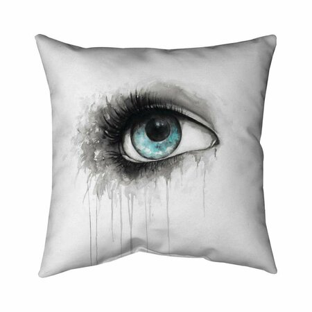 FONDO 20 x 20 in. Blue Eye In Watercolor-Double Sided Print Indoor Pillow FO2772064